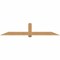 Ekena Millwork Eugene Smooth Timber Gable Bracket, Western Red Cedar, 96"W x 20"H x 3 1/2"D x 5 1/2"F, 5/12 Pitch GBW096X20X0406EUG00SWR - alternate 1